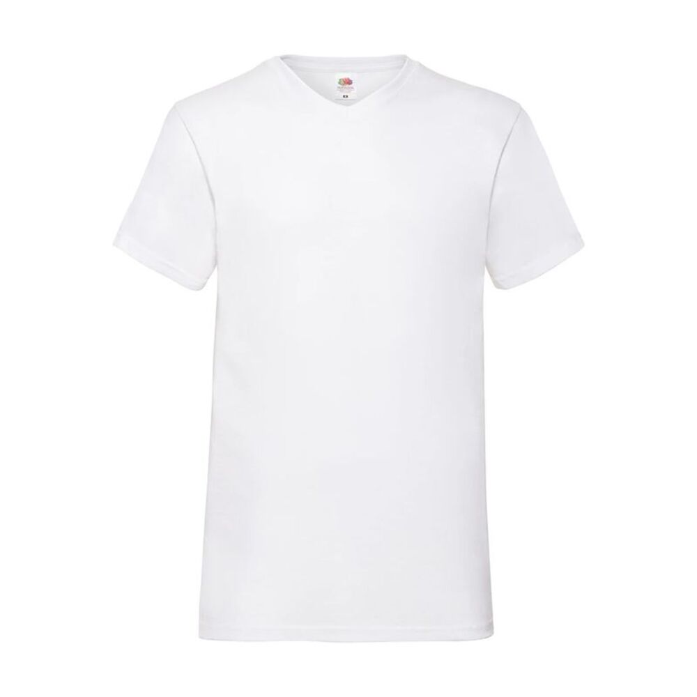 Fruit of the Loom Mens Value V Neck / White